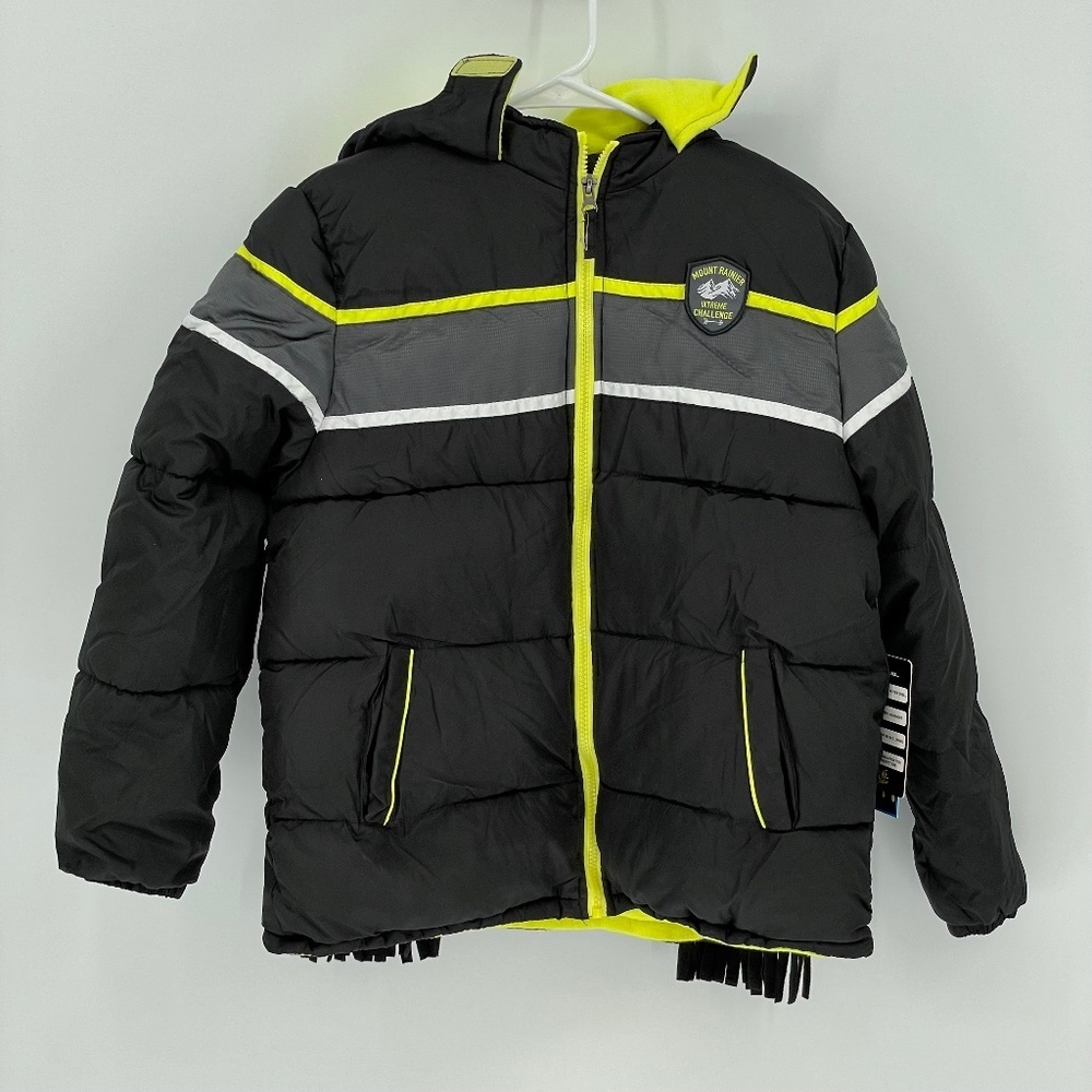 IXTREME Color Block Puffer Jacket with Scarf and Beanie